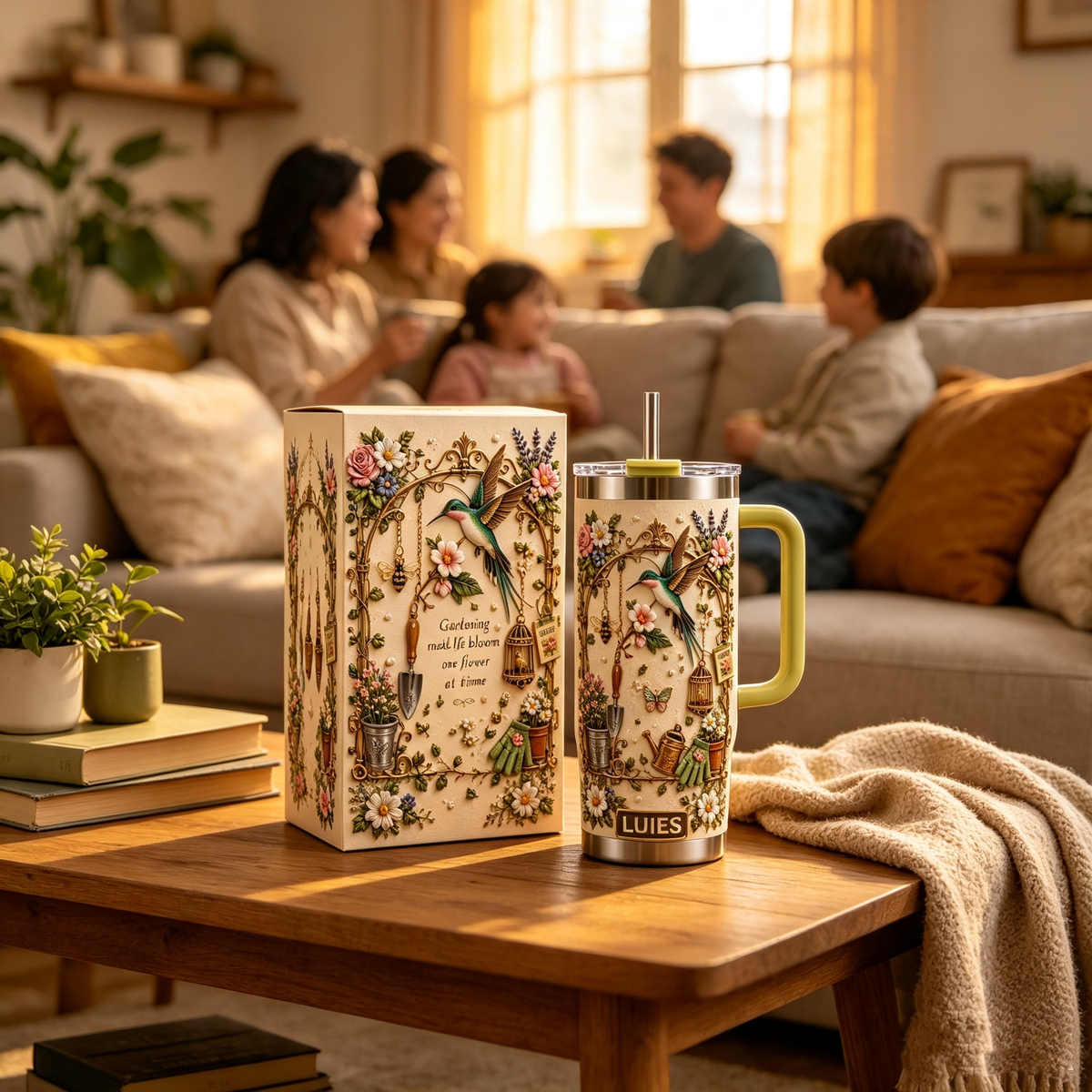 🌿 Personalized Gardening Hummingbirds&flowers Tumbler