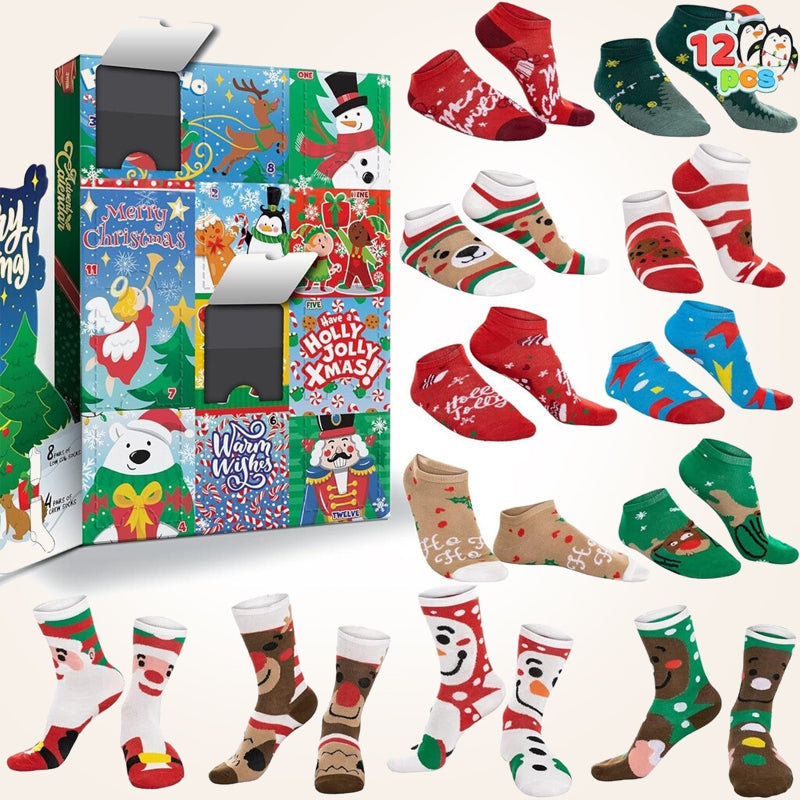 ๐ Make Every Morning Magical! 24-Day Christmas Sock Advent Box