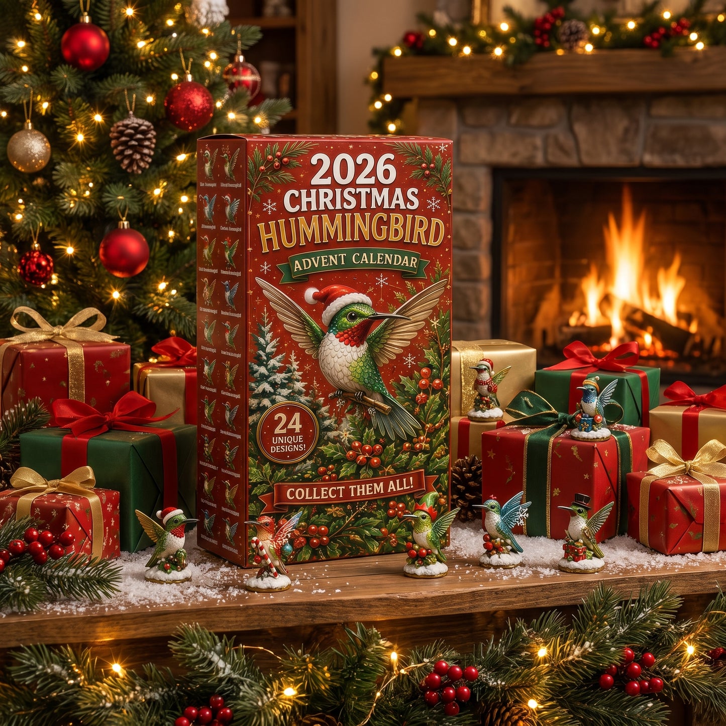 🐦2026 Christmas Hummingbird Advent Calendar – Every Day Brings New Surprises 🎄✨