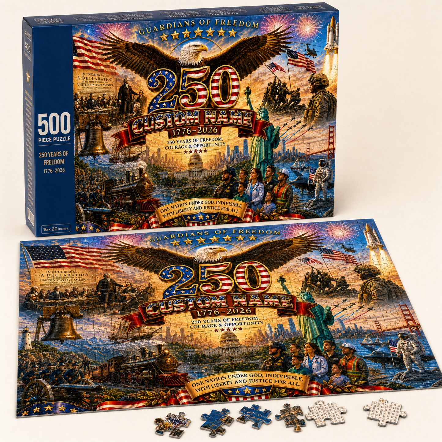 250th Anniversary Jigsaw Puzzle, 500 Pieces