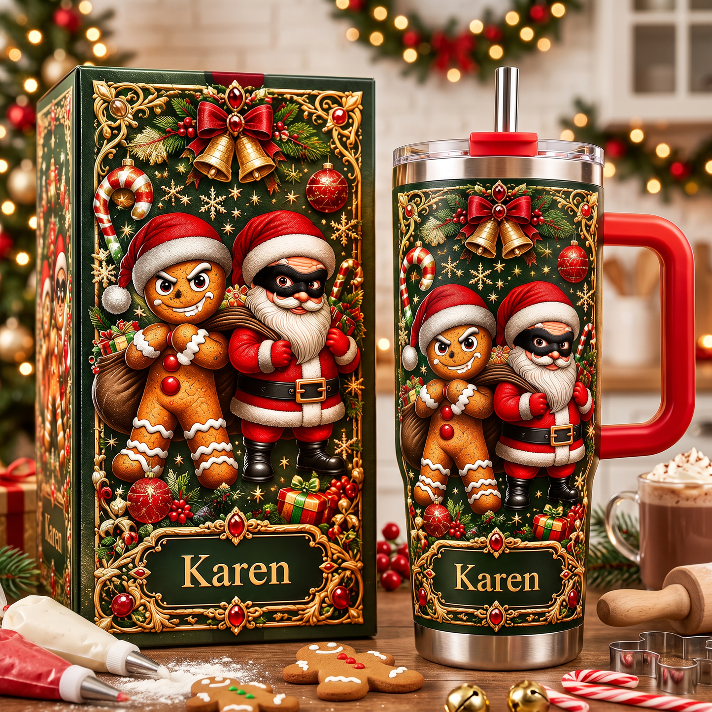 Custom Funny Christmas Tumbler Gift With Name
