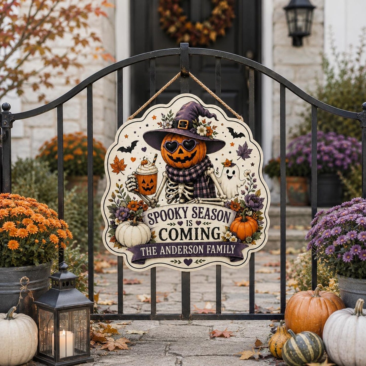 Custom Spooky Season Door Sign