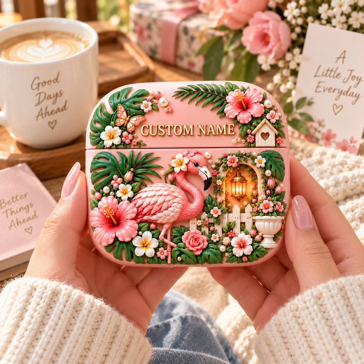 Personalized Floral AirPods Case, Add Her Name & Make It Hers 💕