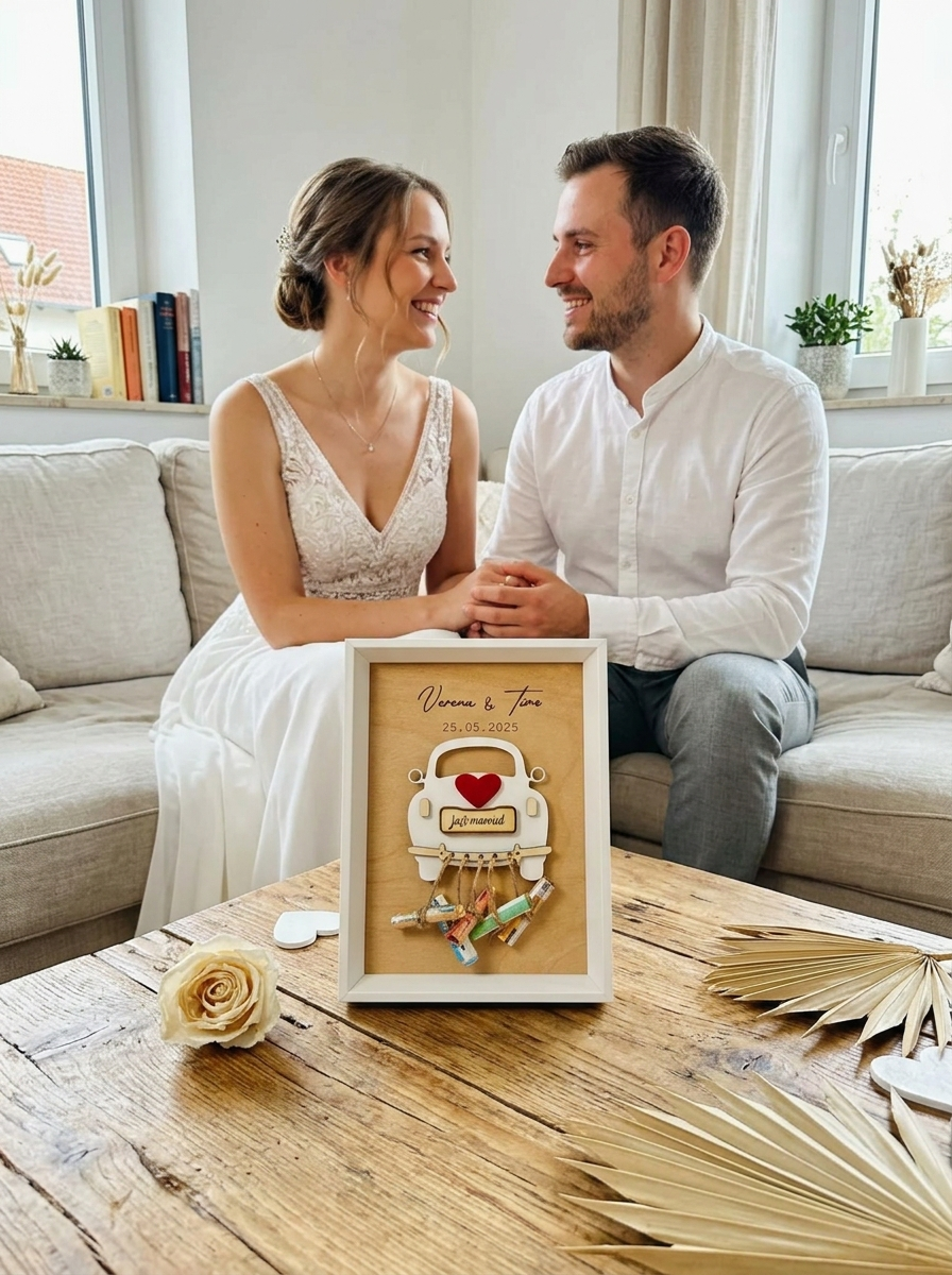 Engraved picture frame for a wedding • Wedding gift ideas