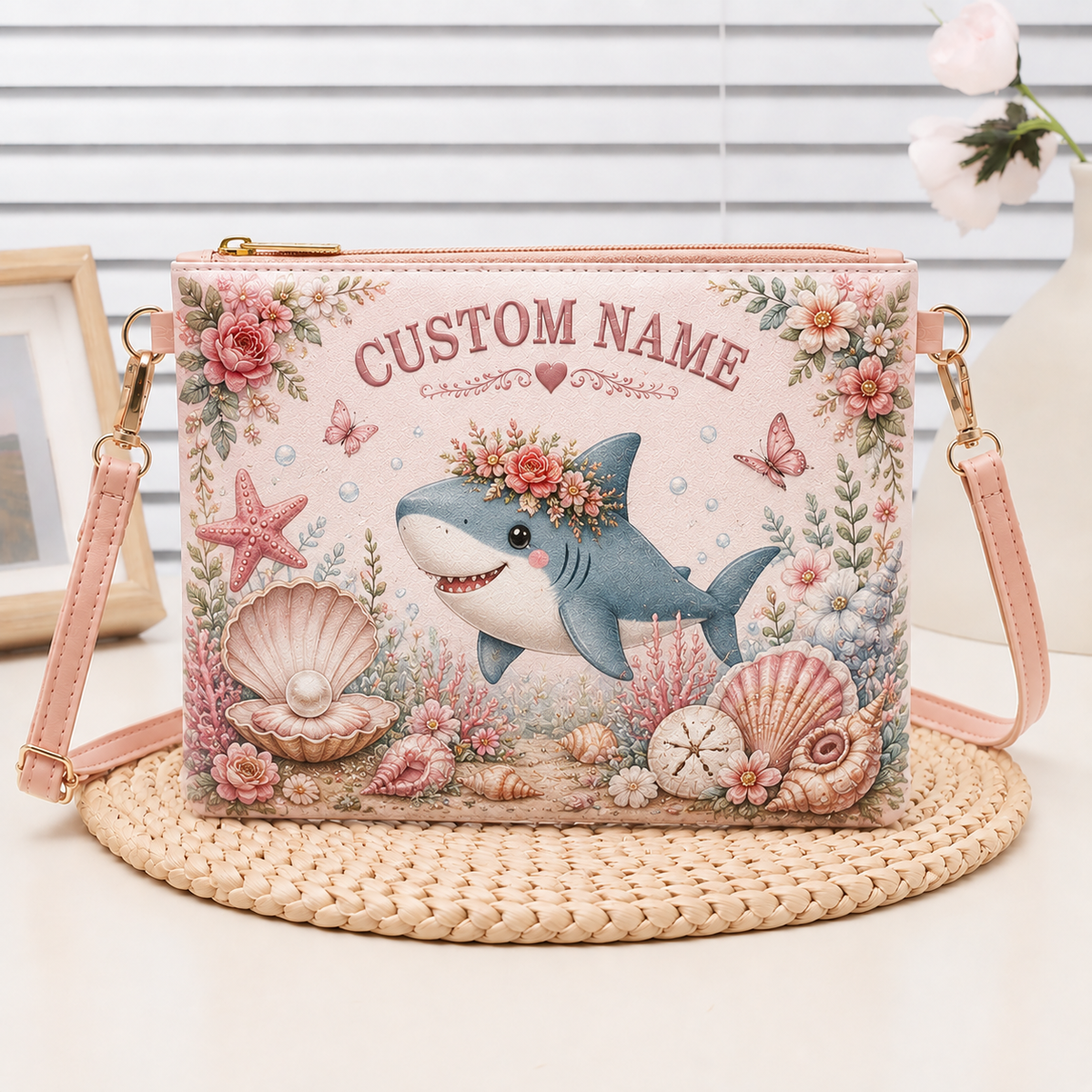 ๐ธ Personalized Floral Garden Embossed Animal Shoulder Bag โ Best Gift For You
