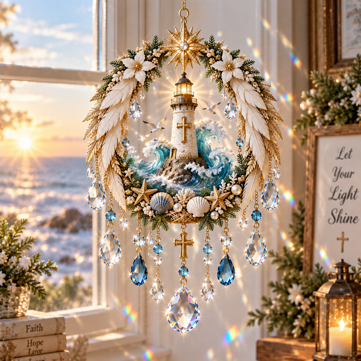 ✨ Faith Inspired Crystal Suncatcher