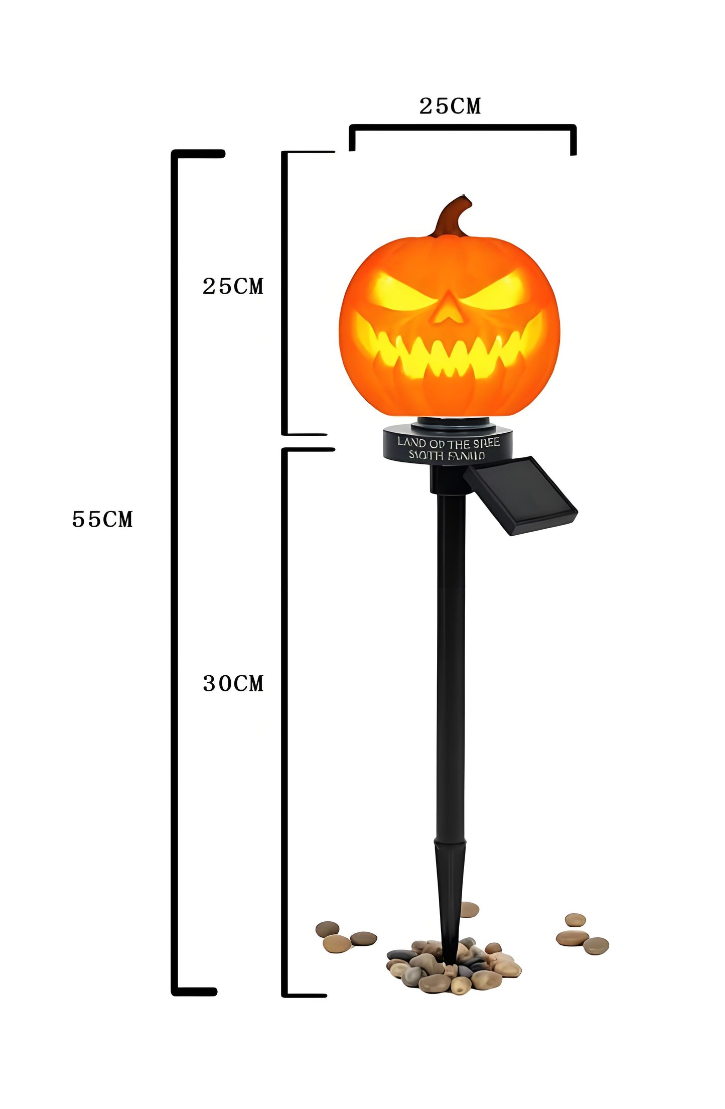 🎃 Personalized Solar Pumpkin Garden Stake Light