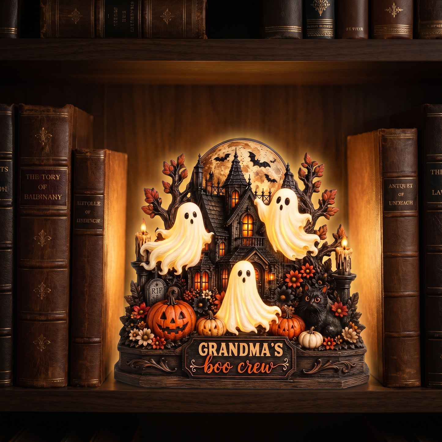 Custom Spooky Ghost Light Box - Halloween The Family - Gift for Grandma, Family