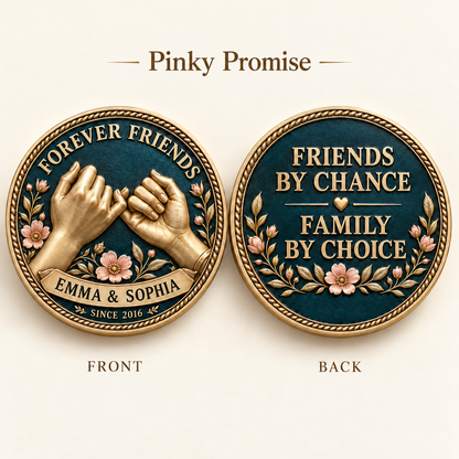 Personalized Forever Friends Coin – Best Friend Keepsake Gift
