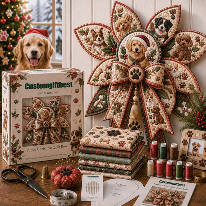 Pets Quilt Bow DIY Sewing Kit