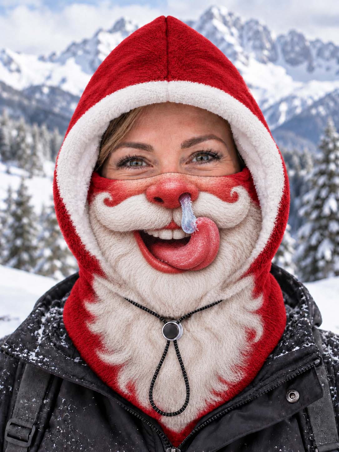 Funny Christmas Animal Balaclava Hood – Warm Winter Face Cover Ski Mask