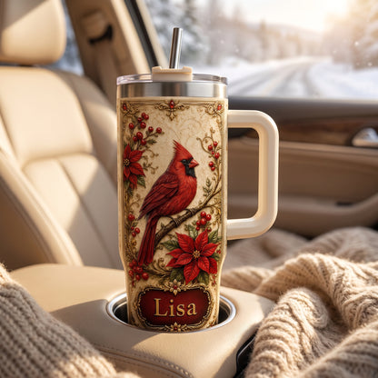 Personalized Cardinal Memorial Gift Tumbler For Women🐦