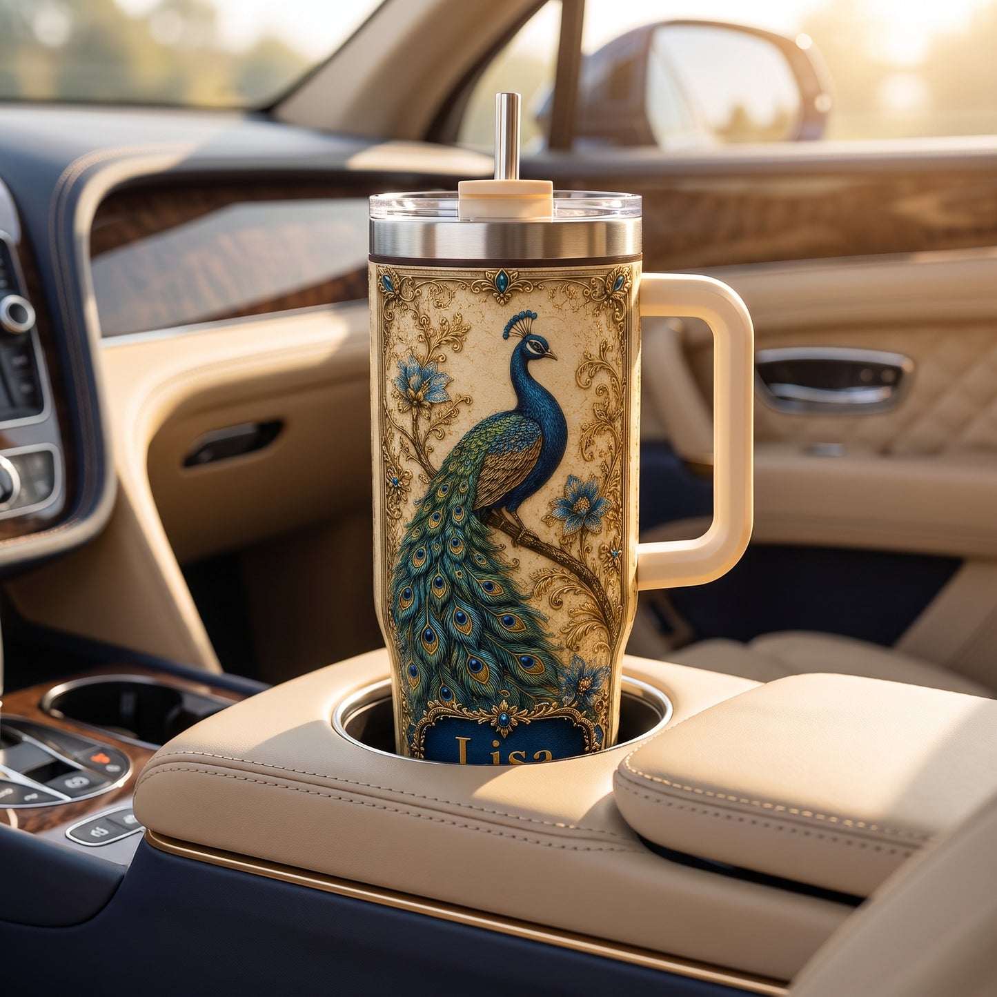 Luxury Peacock Personalized Tumbler Gift For Her🦚