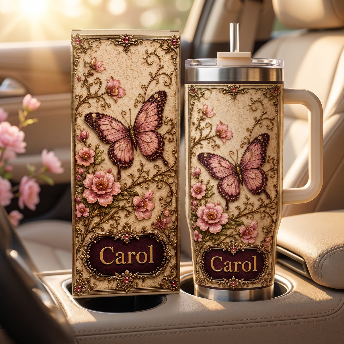 Personalized Butterfly Tumbler Gift For Women🦋