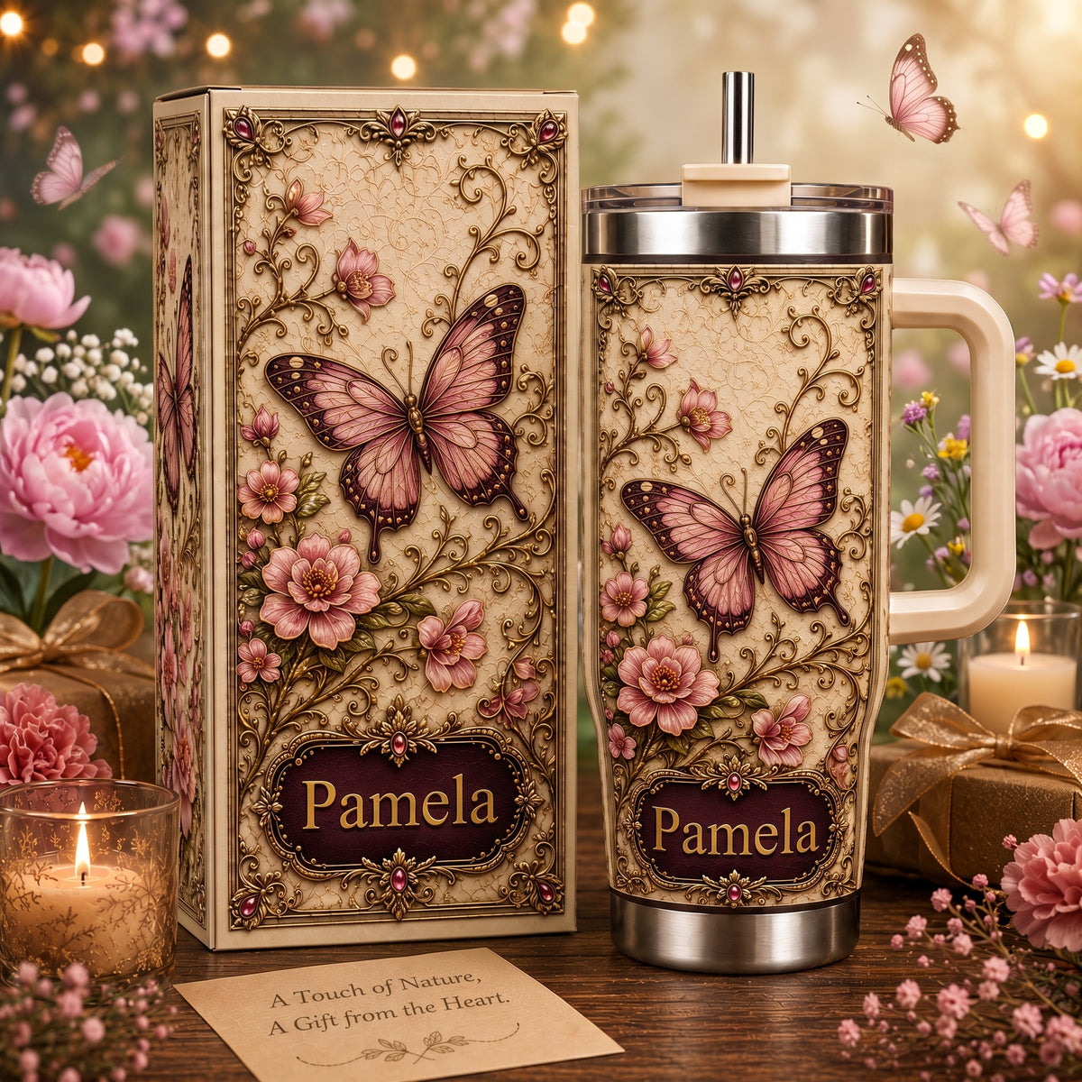 Personalized Butterfly Tumbler Gift For Women🦋