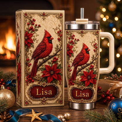 Personalized Cardinal Memorial Gift Tumbler For Women🐦