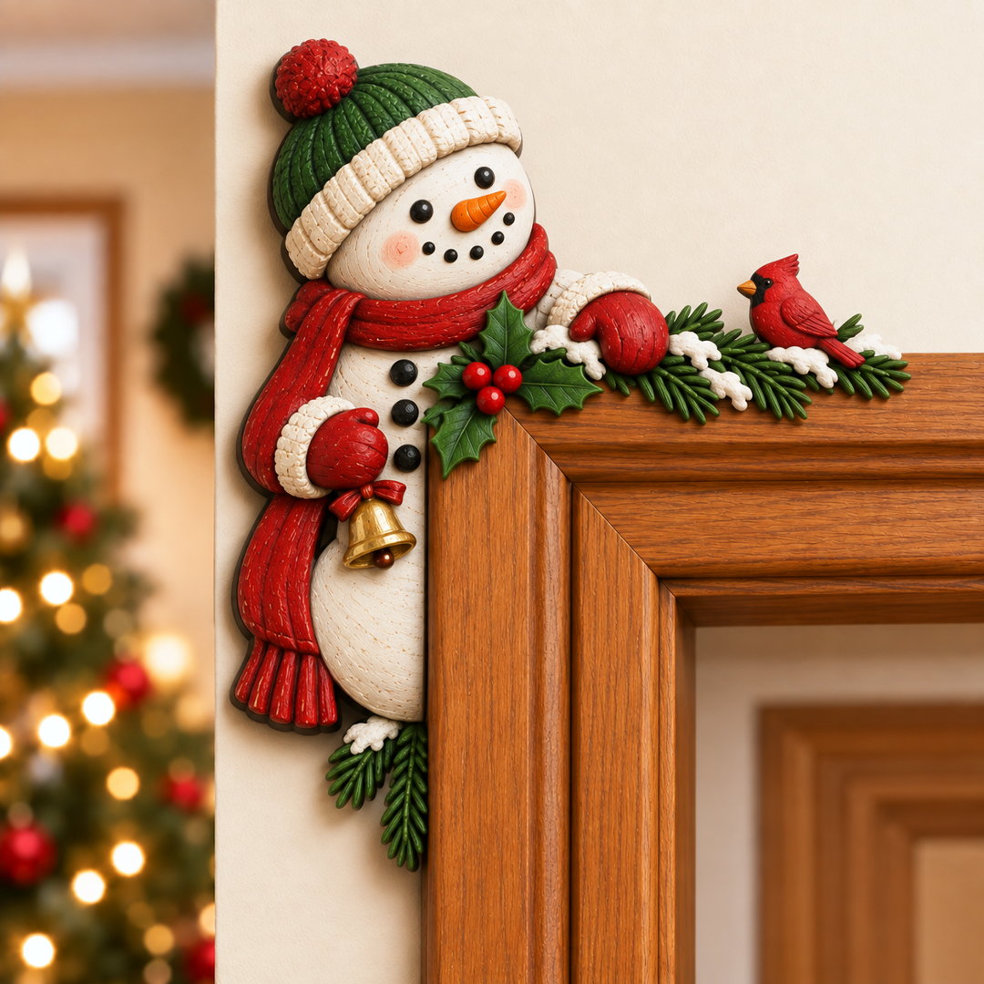 🎅😝 Christmas Peekaboo Door Frame Corner Decor
