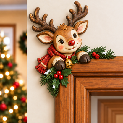 🎅😝 Christmas Peekaboo Door Frame Corner Decor