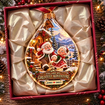 You Are My Greatest Adventure Christmas Ornament - Personalized Gifts For Couple