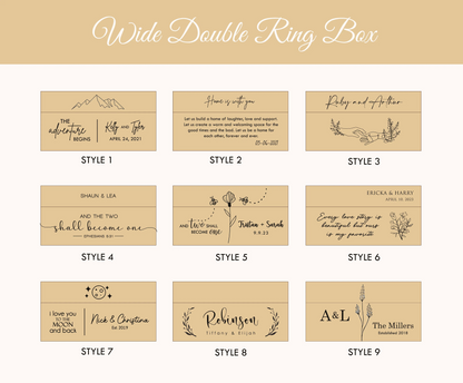 Wide Double Ring Box