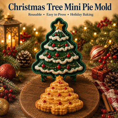 🎄 Christmas Mini Pie Moulds – 8 Festive Embossed Designs