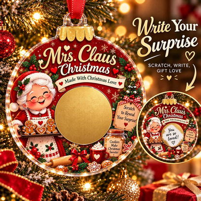 🎄 Scratch to Reveal Your Surprise! DIY Secret Message Christmas Ornament 🎁