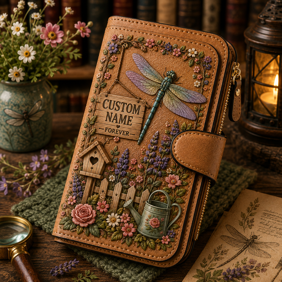 🌸 Personalized Garden Wallet - Perfect Gift For Her 🌿