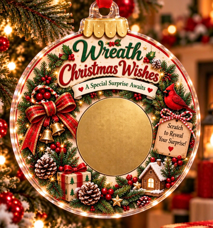 🎄 Scratch to Reveal Your Surprise! DIY Secret Message Christmas Ornament 🎁