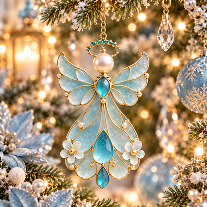 12-Month Birthstone Angel Ornament Collection – Stained Glass Christmas Tree Decorations & Meaningful Keepsake Gifts