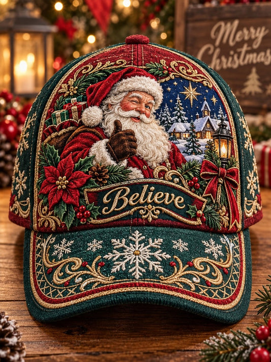 Christmas Art Vintage Casual Baseball Cap