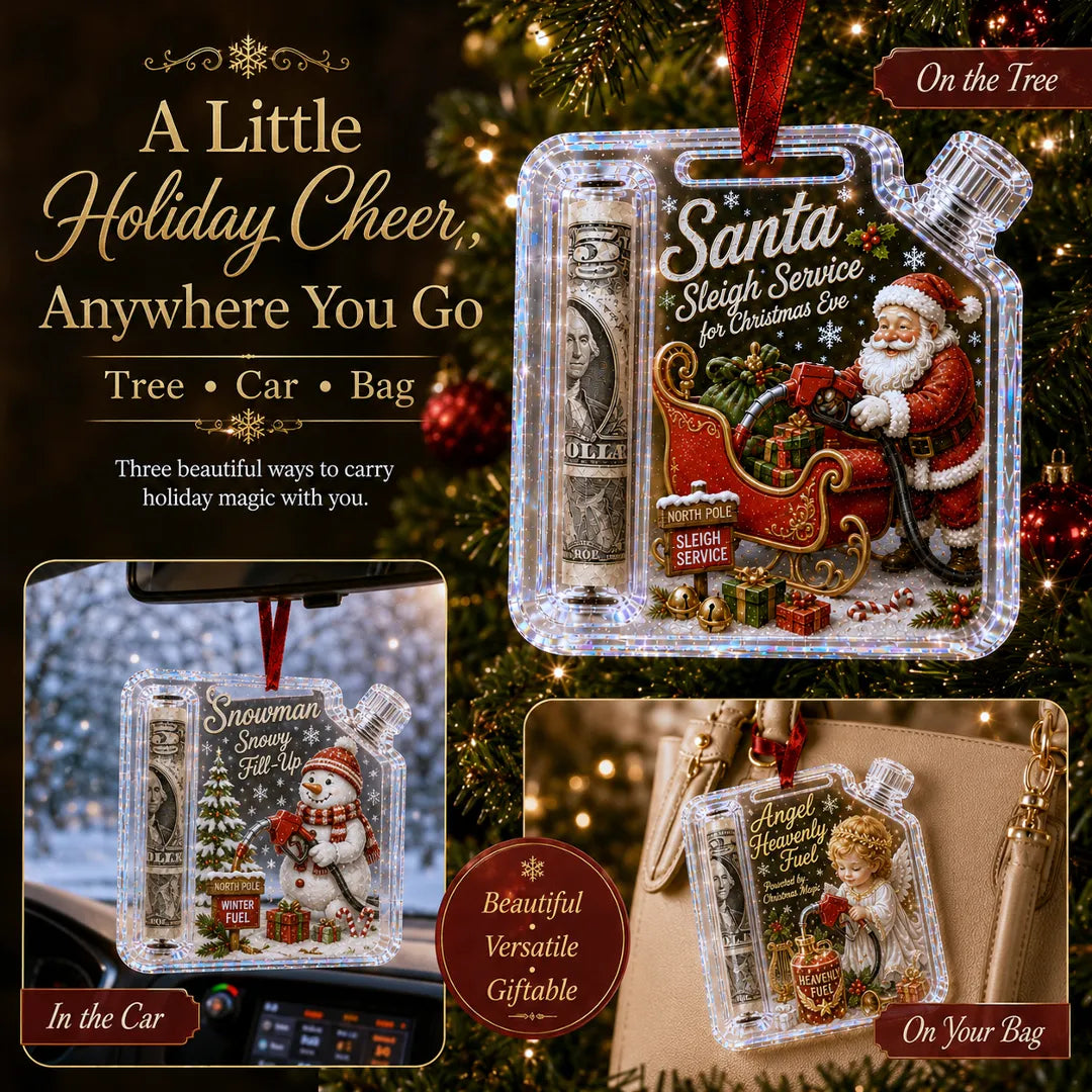 Christmas Fuel-Up Cash Gift Ornament