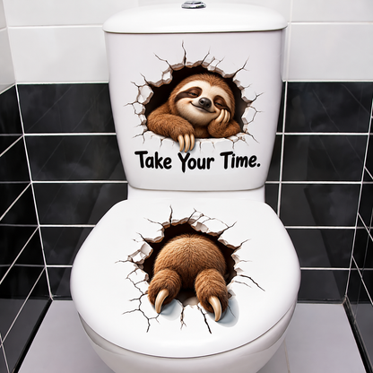 😂 Bathroom Buddies™ – Funny 3D Illusion Toilet Sticker Set