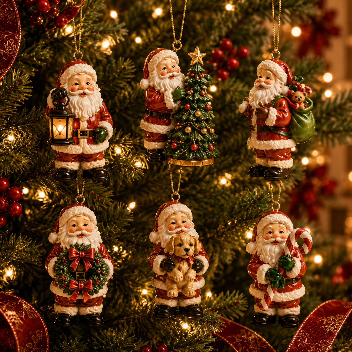 🔥24-Day Christmas Countdown Advent Calendar – Vintage Santa Series