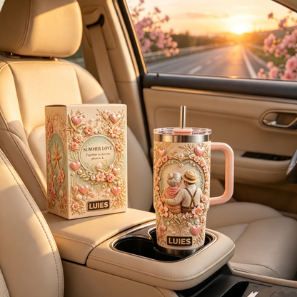 💕 Custom 50 Years Together romantic Love Couple Tumbler
