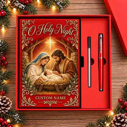 🎁 Personalized Christian Journal Gift Box – Custom Name Faith Notebook