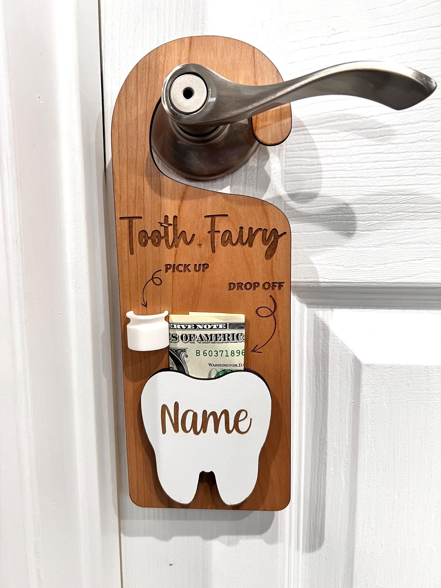 Tooth Fairy Pickup Dropoff Door Hanger