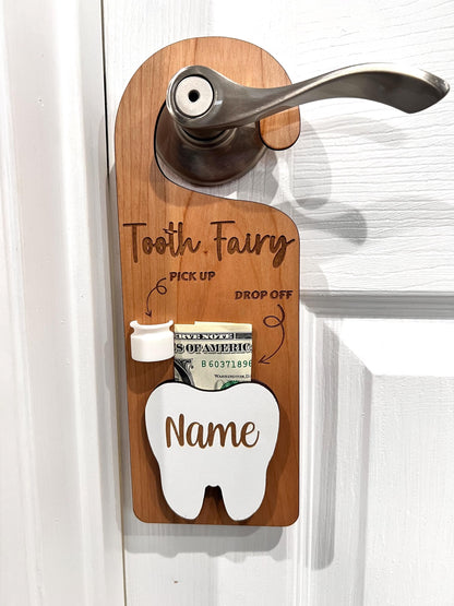Tooth Fairy Pickup Dropoff Door Hanger