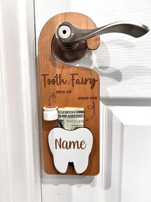 Tooth Fairy Pickup Dropoff Door Hanger
