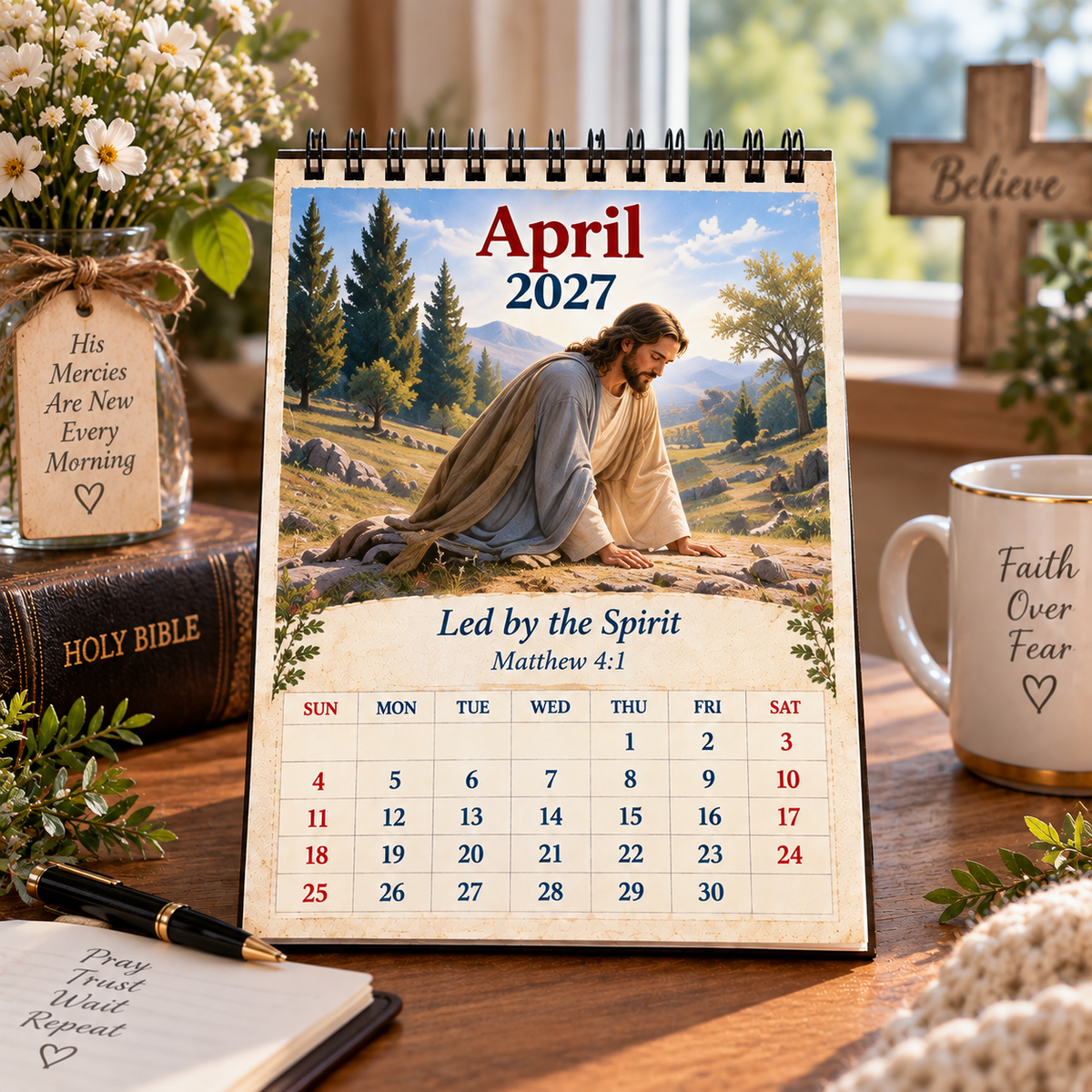 ✝️ Jesus Through the Year 2027 Calendar
