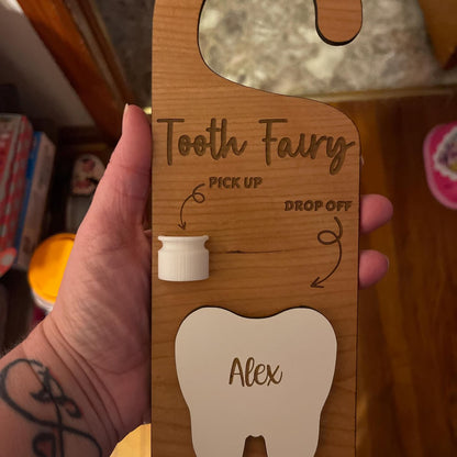 Tooth Fairy Pickup Dropoff Door Hanger