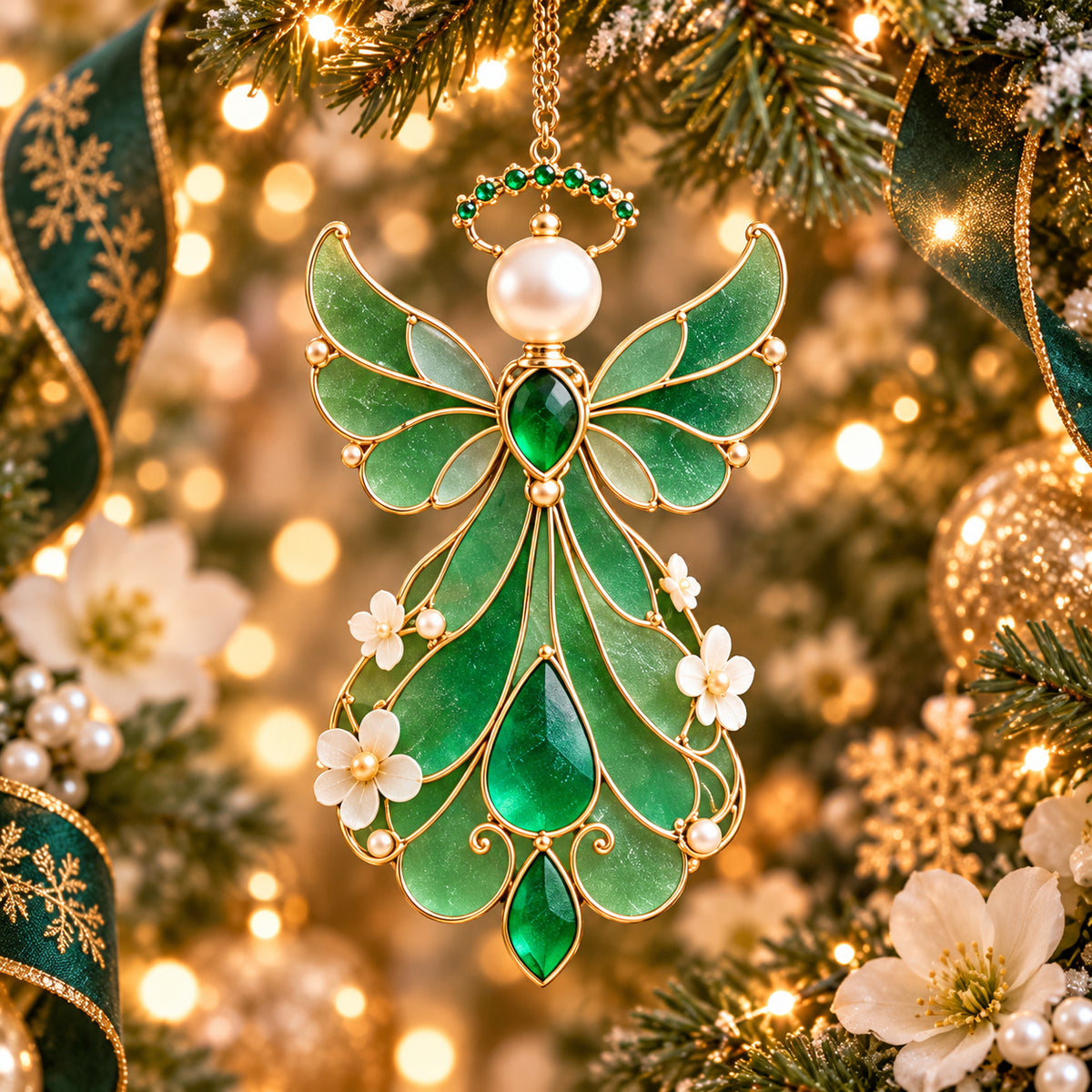 12-Month Birthstone Angel Ornament Collection