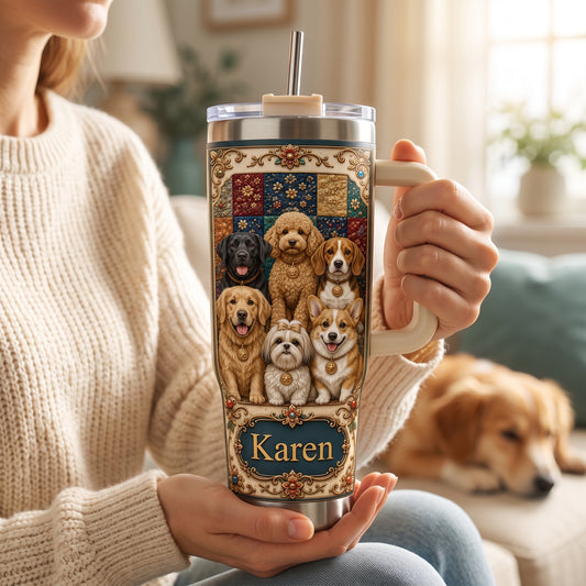 Personalized Dog Lover Tumbler with Name