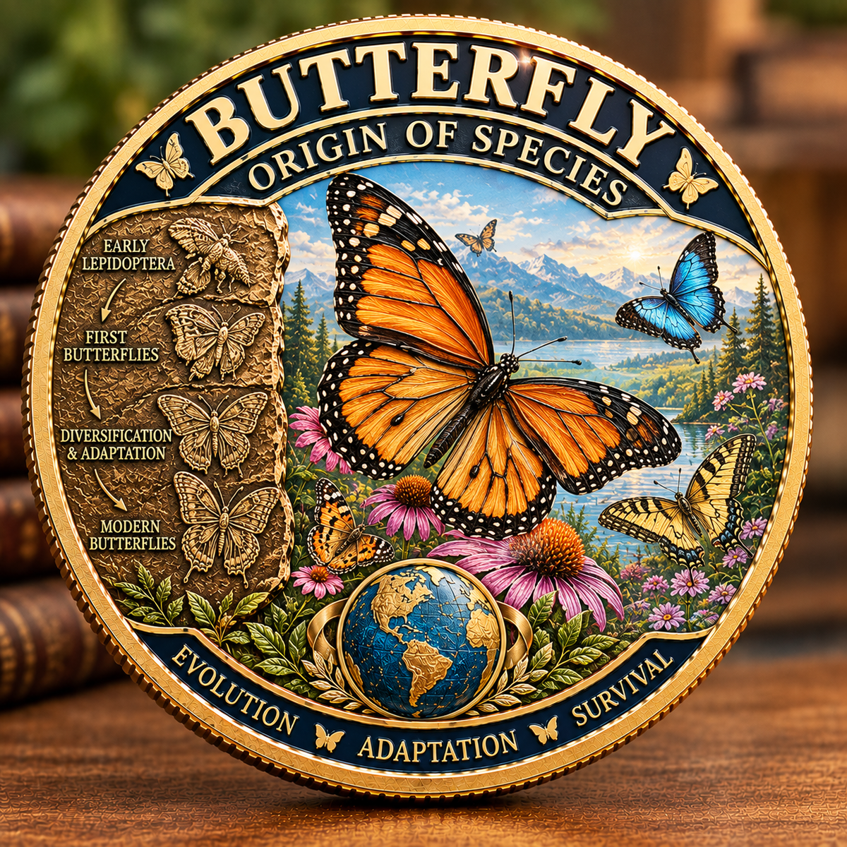 Origin of Species Commemorative Coin – Collectible Gift For Nature Lovers