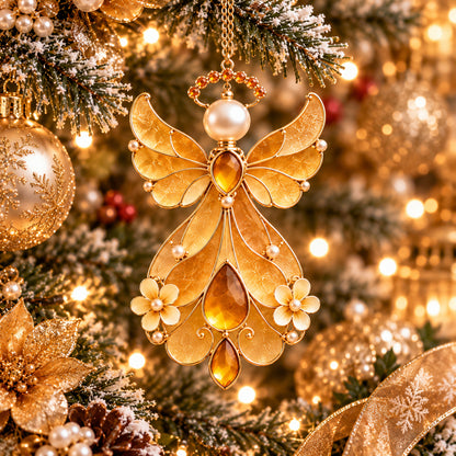 12-Month Birthstone Angel Ornament Collection