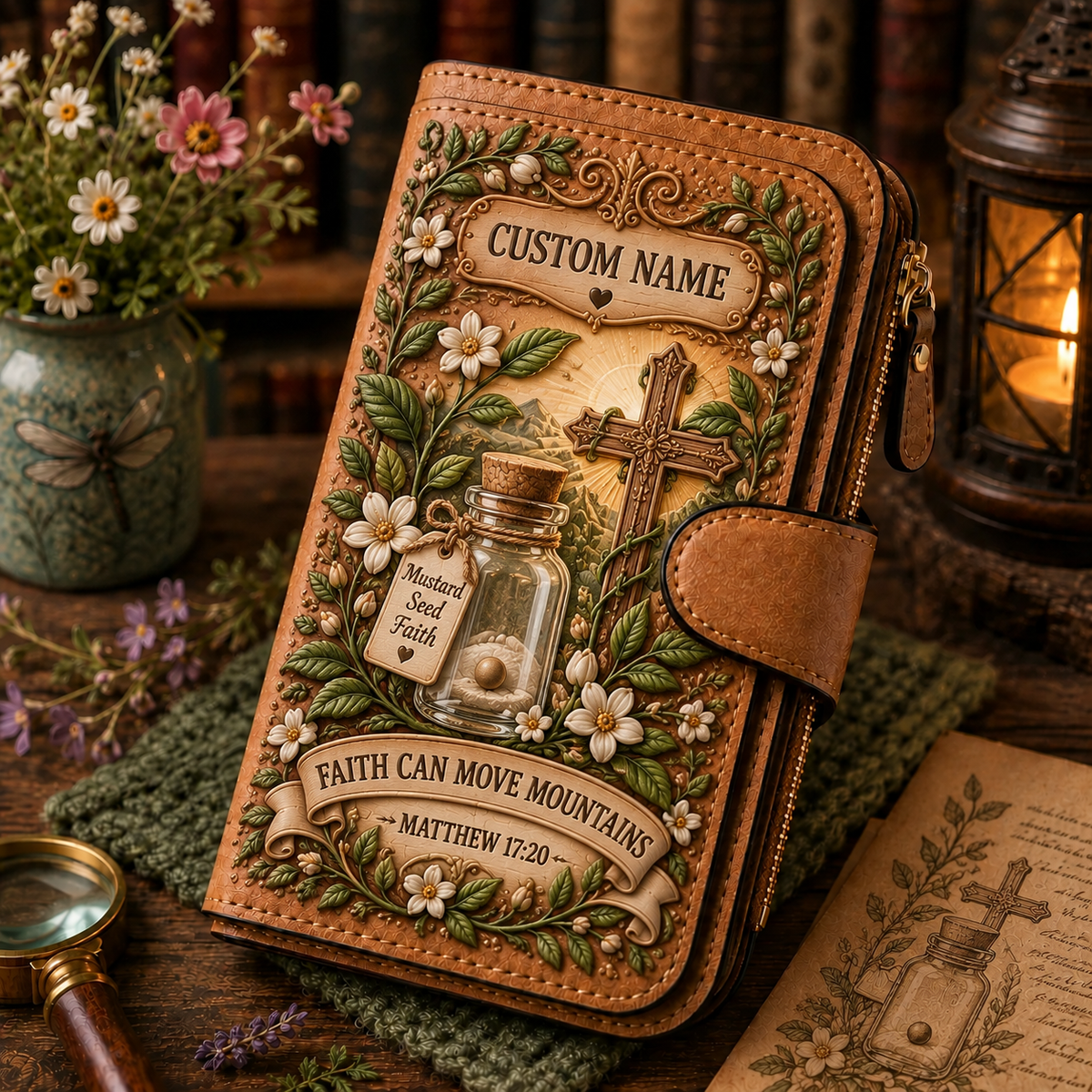 Personalized Christian Faith Wallet ✝️💖