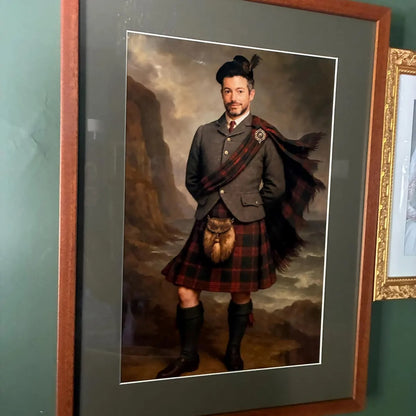 Custom Portrait for Him in Kilt
