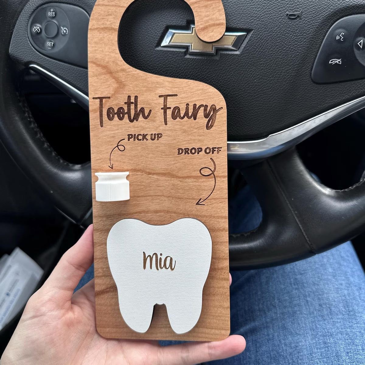 Tooth Fairy Pickup Dropoff Door Hanger