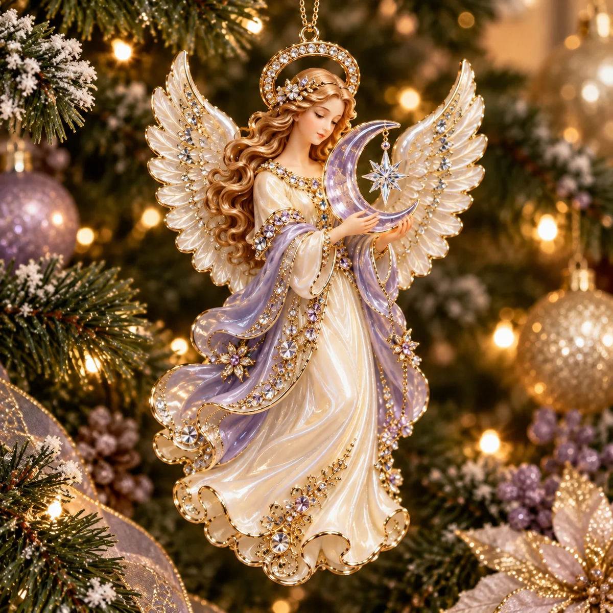 ✨ Angel Christmas Ornament Collection