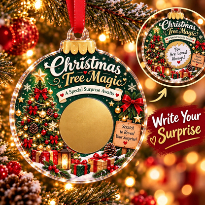 🎄 Scratch to Reveal Your Surprise! DIY Secret Message Christmas Ornament 🎁