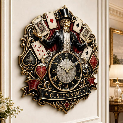 Personalized Magician Wall Clock
